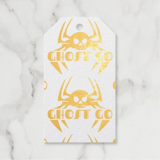 Ghost Go Spooky Jahreszeit Geschenkanhänger (Vorderseite)