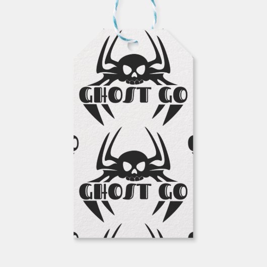 Ghost Go Spooky Jahreszeit Geschenkanhänger (Rückseite)