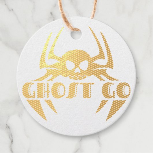 Ghost Go Spooky Jahreszeit Geschenkanhänger (Vorderseite)