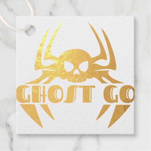 Ghost Go Spooky Jahreszeit Geschenkanhänger (Vorderseite)