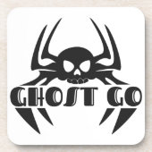 Ghost Go Spooky Jahreszeit Getränkeuntersetzer (Vorderseite)
