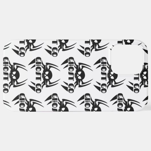 Ghost Go Spooky Jahreszeit iPhone Hülle (Hinten horizontal)