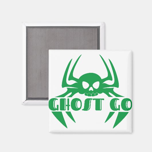 Ghost Go Spooky Jahreszeit Magnet (Vorderseite/Rückseite)