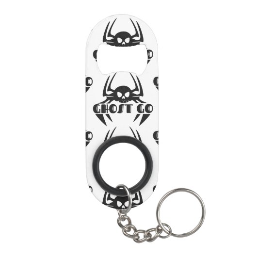 Ghost Go Spooky Jahreszeit Mini Flaschenöffner (Rückseite)
