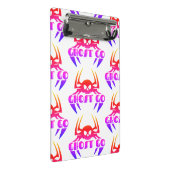 Ghost Go Spooky Jahreszeit Mini Klemmbrett (Schrägansicht)