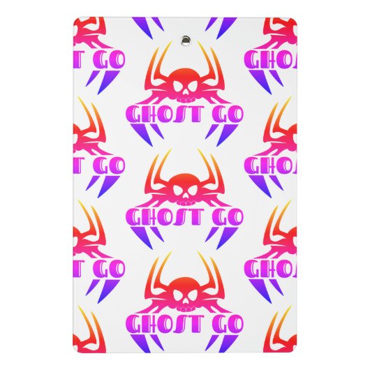 Ghost Go Spooky Jahreszeit Mini Klemmbrett (Rückseite)