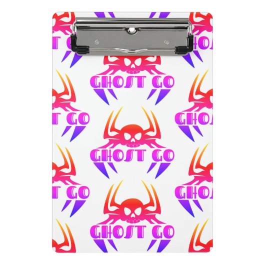Ghost Go Spooky Jahreszeit Mini Klemmbrett (Vorderseite)