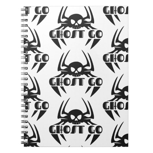 Ghost Go Spooky Jahreszeit Notizblock (Vorderseite)