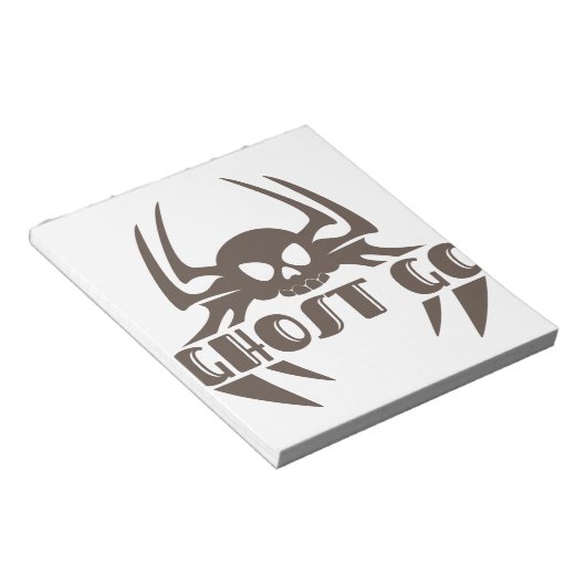 Ghost Go Spooky Jahreszeit Notizblock (angewinkelt)