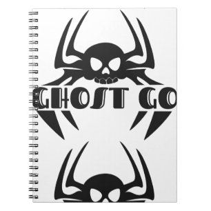 Ghost Go Spooky Jahreszeit Notizblock