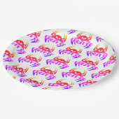 Ghost Go Spooky Jahreszeit Pappteller (Schrägansicht)