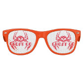 Ghost Go Spooky Jahreszeit Partybrille (Vorderseite)