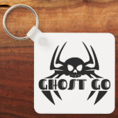 Ghost Go Spooky Jahreszeit Schlüsselanhänger (Vorderseite)