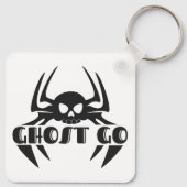 Ghost Go Spooky Jahreszeit Schlüsselanhänger (Rückseite)