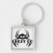 Ghost Go Spooky Jahreszeit Schlüsselanhänger (Vorne)