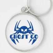 Ghost Go Spooky Jahreszeit Schlüsselanhänger (Vorne)
