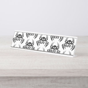 Ghost Go Spooky Jahreszeit Schreibtischnamensplakette