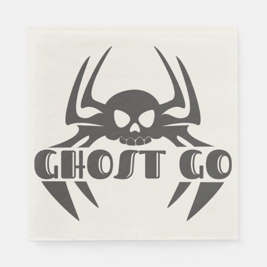Ghost Go Spooky Jahreszeit Serviette (Vorderseite)