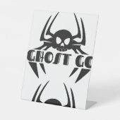 Ghost Go Spooky Jahreszeit Sockelschild (Vorderseite)