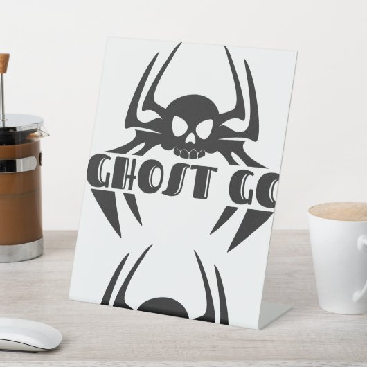 Ghost Go Spooky Jahreszeit Sockelschild (In SItu)