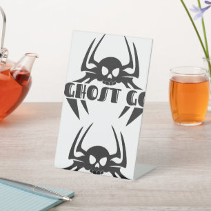 Ghost Go Spooky Jahreszeit Sockelschild