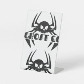Ghost Go Spooky Jahreszeit Sockelschild (Vorderseite)