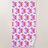 Ghost Go Spooky Jahreszeit Strandtuch (Vorderseite)