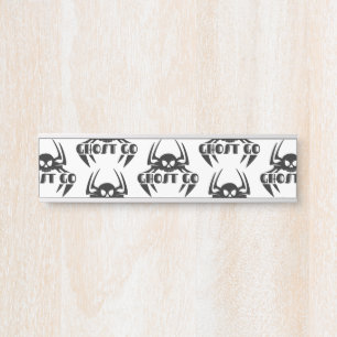 Ghost Go Spooky Jahreszeit Türschild