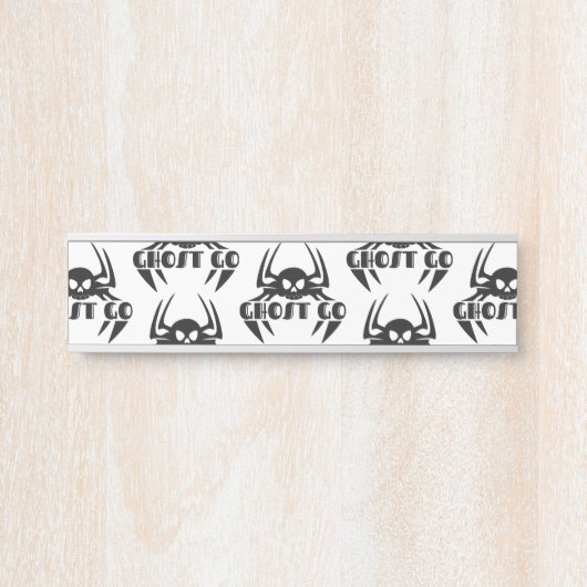 Ghost Go Spooky Jahreszeit Türschild (Vorderseite )