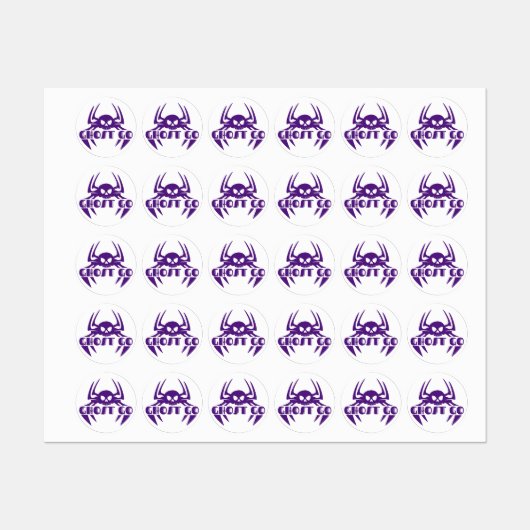 Ghost Go Spooky Season Etiketten (Blatt)