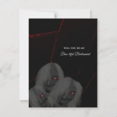 Ghost Gothic Bridesmaid or Groomsmen Proposal card Einladung (Vorderseite)