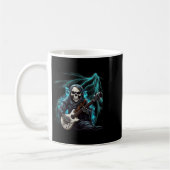 Ghost Guitar Cool Guitar Player Skeleton Hands Gui Kaffeetasse (Links)