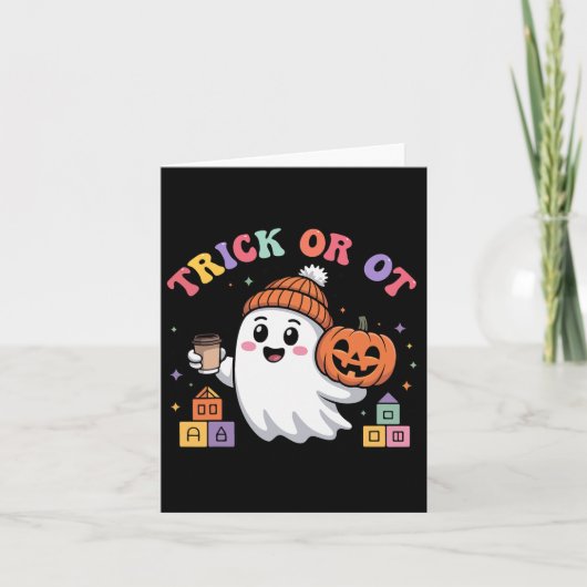 Ghost Hall für Trick oder Ot Spooky-Arbeitstherapi Karte (Vorderseite)