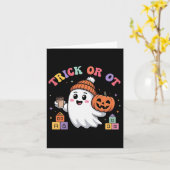 Ghost Hall für Trick oder Ot Spooky-Arbeitstherapi Karte (Gelbe Blume)