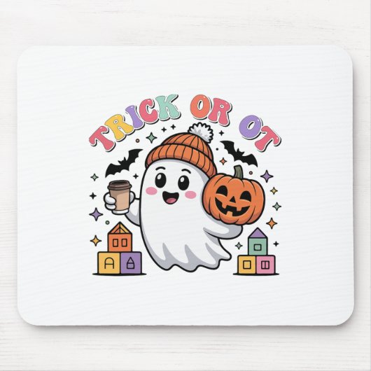 Ghost Hall für Trick oder Ot Spooky-Arbeitstherapi Mousepad (Vorne)