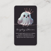 Ghost Halloween Baby Dusche Little Boo Begleitkarte (Vorderseite)
