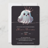 Ghost Halloween Baby Dusche Little Boo Einladung (Vorderseite)