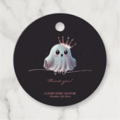 Ghost Halloween Baby Dusche Little Boo Geschenkanhänger (Vorderseite)
