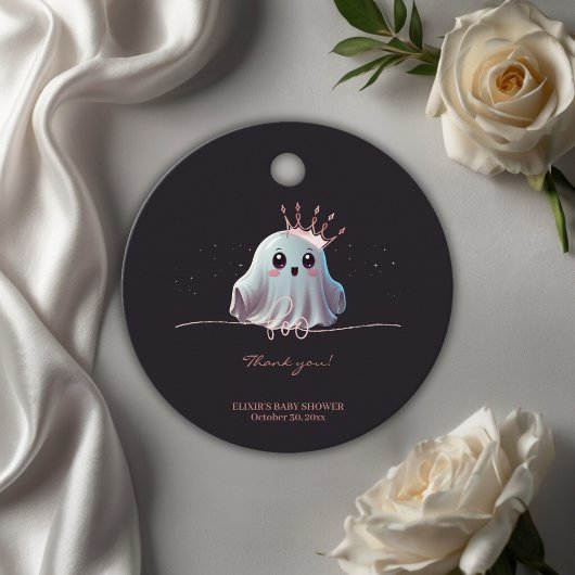 Ghost Halloween Baby Dusche Little Boo Geschenkanhänger