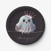 Ghost Halloween Baby Dusche Little Boo Pappteller (Vorderseite)