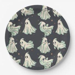 Ghost Halloween Baby Dusche Pappteller