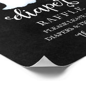Ghost Halloween Baby Dusche Windeln Raffle-Zeichen Poster (Ecke)