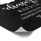 Ghost Halloween Baby Dusche Windeln Raffle-Zeichen Poster (Ecke)
