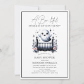 Ghost Halloween Baby Shower Einladung (Vorderseite)