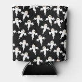 Ghost Halloween Black und White Dosenkühler (Vorderseite)