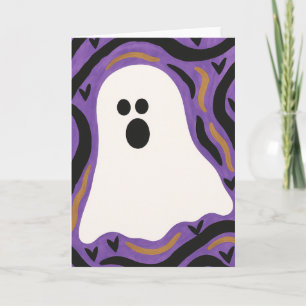Ghost Halloween Blank Gruß Karte