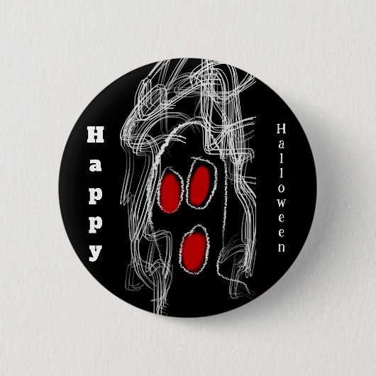 Ghost Halloween Button (Vorderseite)