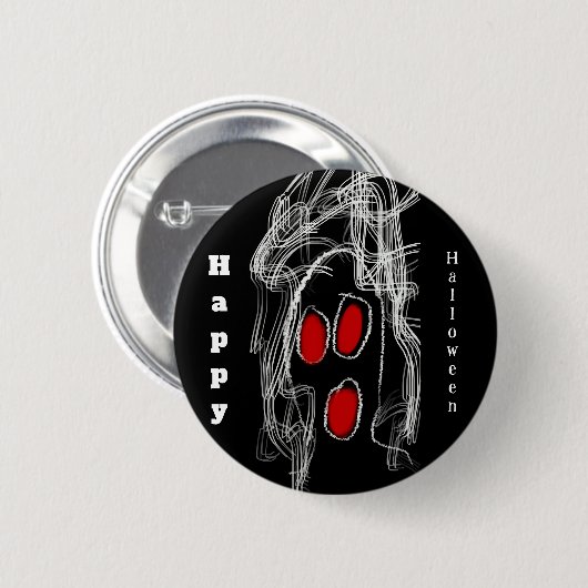 Ghost Halloween Button (Vorne & Hinten)