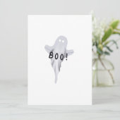 Ghost Halloween Card Feiertagskarte (Stehend Vorderseite)