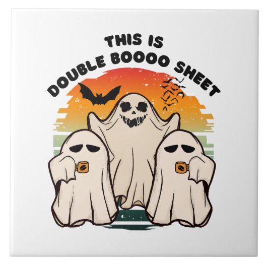 Ghost Halloween Costume Funny Boo Fliese (Vorderseite)
